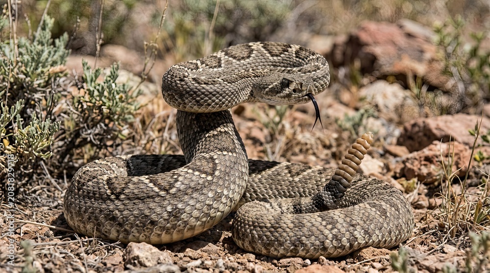 Obraz premium snake in the grass