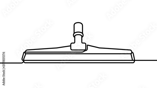 Vacuum cleaner floor nozzle on white background.