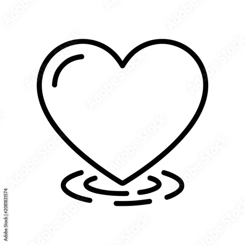 Heart Shape Icon Symbol Love.