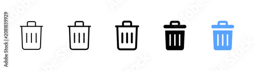 Obraz na płótnie Trash can icon