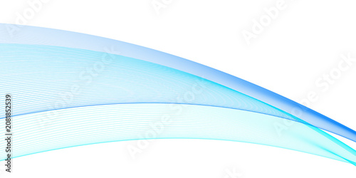 Abstract business background with soft blue and cyan curved lines, clean modern concept for design