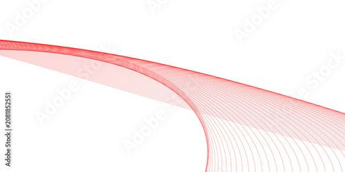 Abstract business background with flowing light red line curves, dynamic modern concept for design