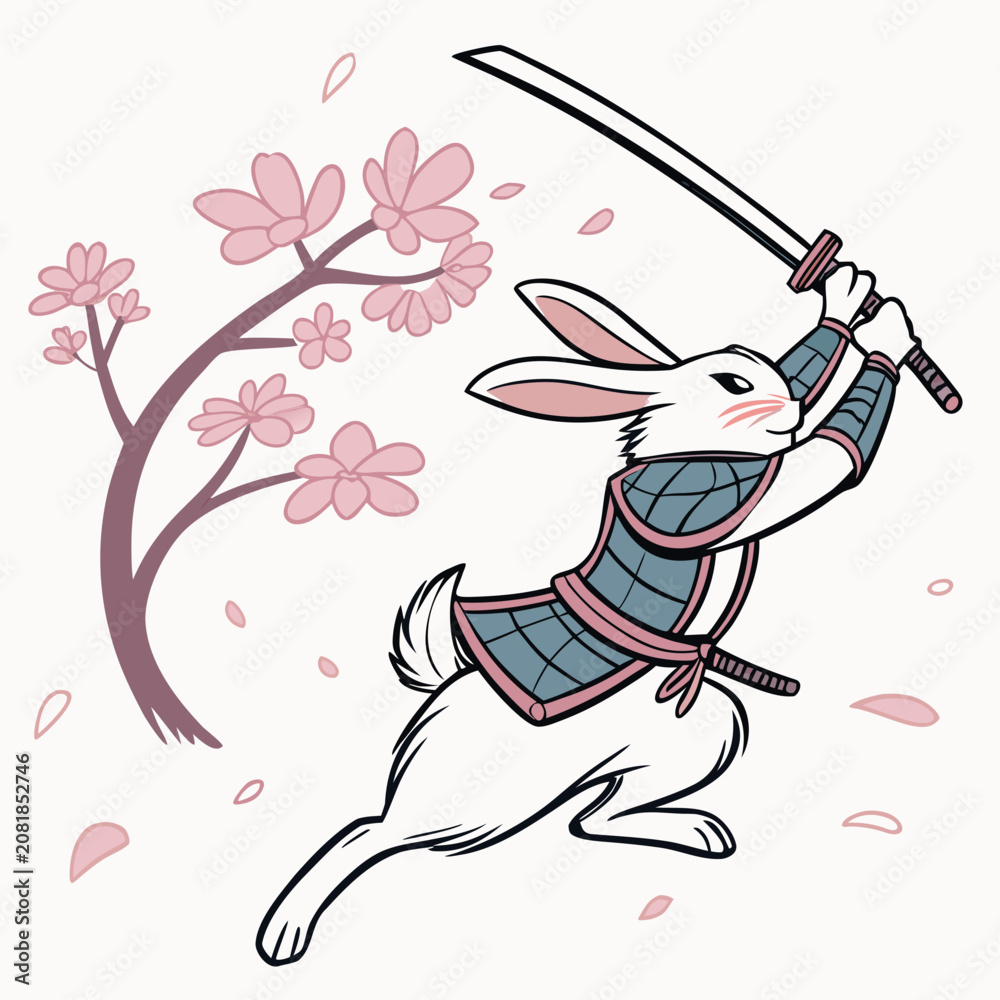 Fototapeta premium Rabbit Swift Duelist