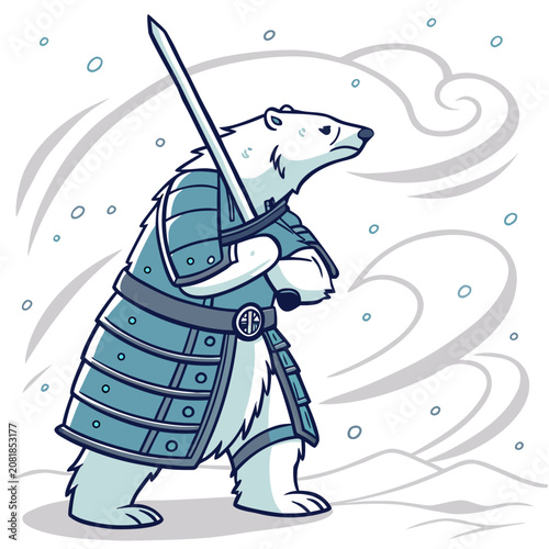 Tableau sur toile Polar Bear Ice Shogun 1
