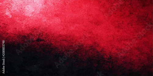 Red grunge textured background with vintage aged dirty paint wall pattern dark red distressed paper backdrop design texture abstract wallpaper art illustration