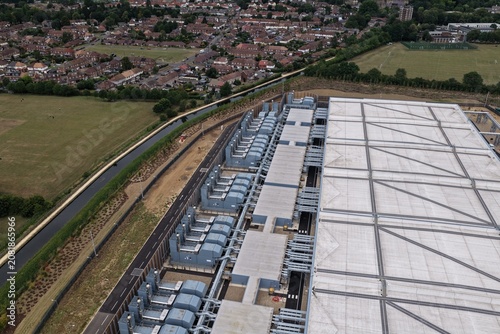New Data Center Facility Borders Residential Area and Canal
