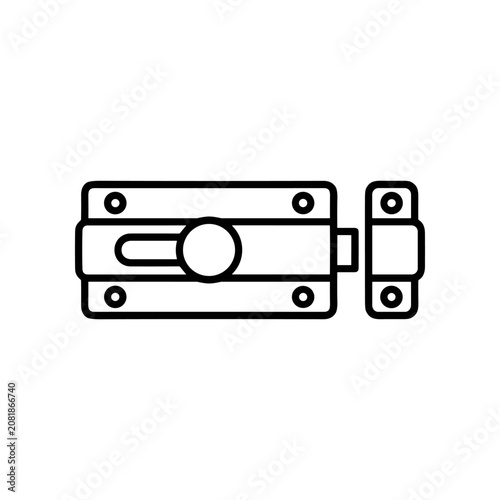 Obraz na plátně Latch Lock Mechanism Hardware.