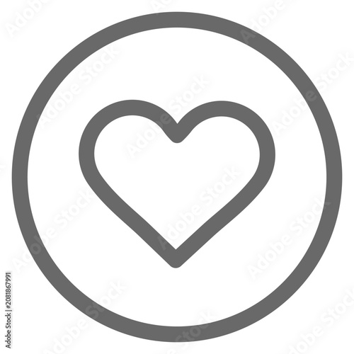 heart icon vector 