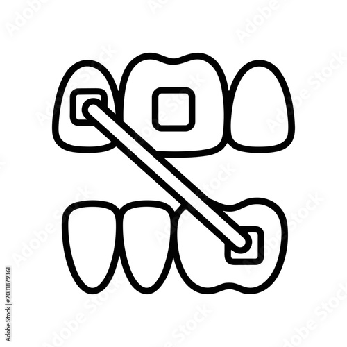 Dental implant orthodontic tooth correction device.