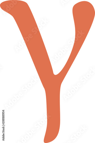 Canvas Print alphabet latter gamma