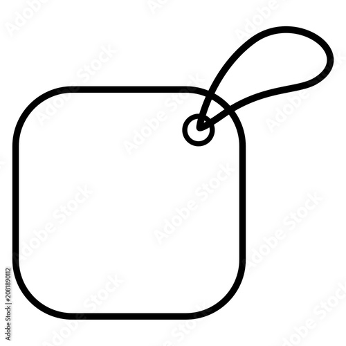 Blank Price Tag Icon