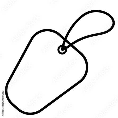 Blank Price Tag Icon