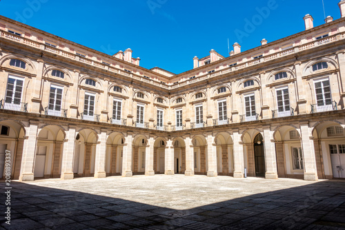 Quadro su tela 18th-Century Architecture of the Main Courtyard at the Royal Palace of Riofrío
