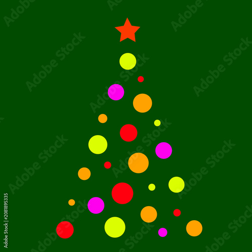 christmas tree with balls