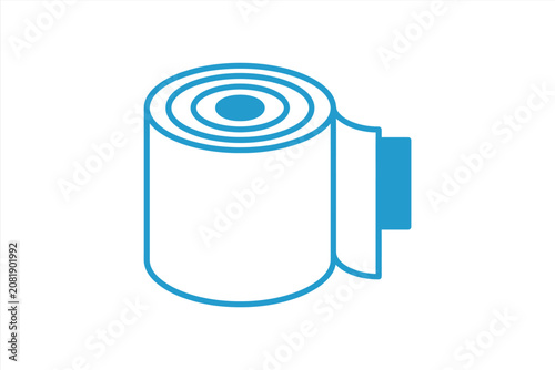Medical bandage roll icon