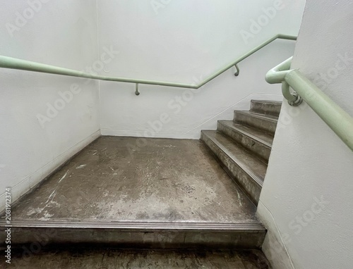 Staircase in a building. Fire escape