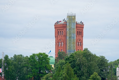Saint Petersburg, Russia, July 27, 2026. A vintage water tower in the city center.                               