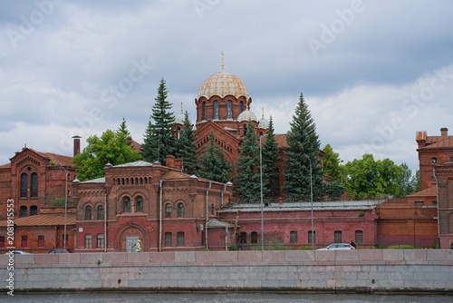 Saint Petersburg, Russia, July 27, 2026. The Cathedral of the former Kresty prison on Arsenalnaya Embankment.                               
