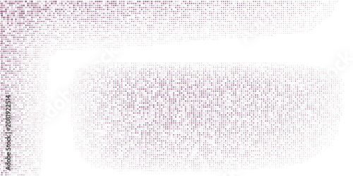 Cuadro en lienzo Halftone Gradient Blue Color Halftone Background Staggered Dots Pattern modern d
