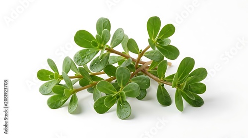 Fresh green mint leaves close up isolated.