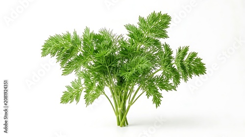 Close up of a green leafy plant in pot.