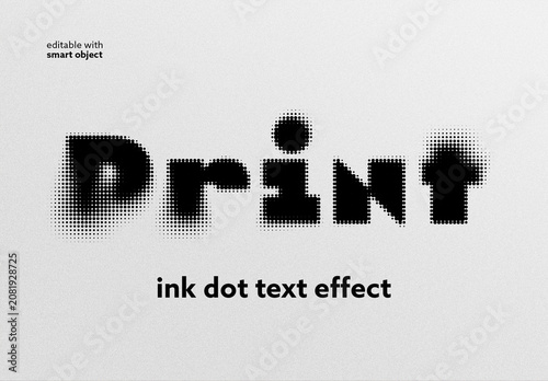 Ink Dot Text Effect
