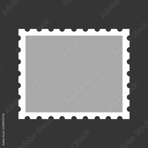 Konstfotografi Vintage Photo Frame Set with Antique Postage Stamp Borders Old Paper Texture Gru