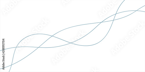 Digital graphical abstract background set. Curved thin wavy line background for artist. Flowing wavy stroke elements on white page. Thin line wavey background on isolated white background. EPS 10