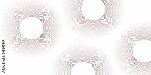 Abstract white background with red circle lines. Digital future technology concept. vector illustration.EPS,10