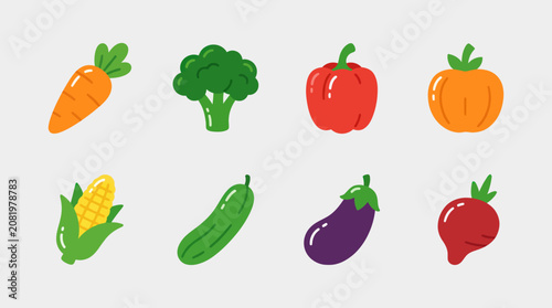 Quadro su tela Assorted fresh vegetables collection