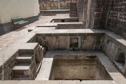 Ranjeshwar Temple, an ancient, culturally significant Lord Shiva temple. Famous for its Maratha history and ingenious traditional water management system. Pune, Maharashtra, India.