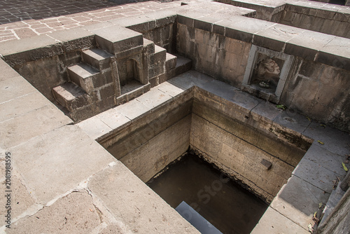 Ranjeshwar Temple, an ancient, culturally significant Lord Shiva temple. Famous for its Maratha history and ingenious traditional water management system. Pune, Maharashtra, India.