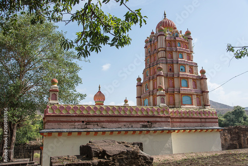 Ranjeshwar Temple, an ancient, culturally significant Lord Shiva temple. Famous for its Maratha history and ingenious traditional water management system. Pune, Maharashtra, India.