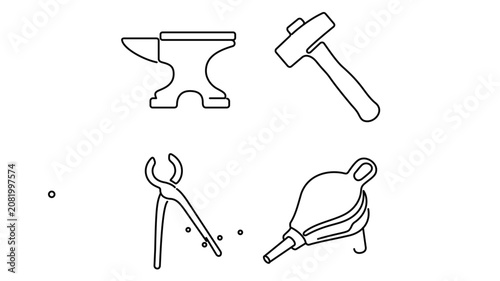A clean flat vector line icon with a chef hat is ideal for recipe platforms, culinary school materials, restaurant badges, and gourmet packaging.