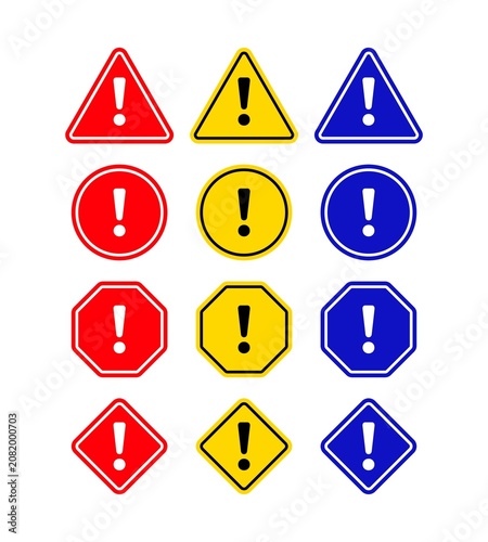 set of road signs