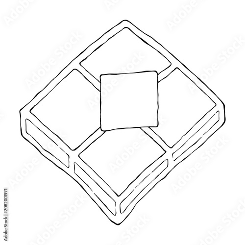 Bread and butter bakery coloring printable activity sheet.