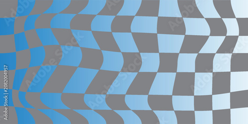 Abstract geometric checkerboard pattern vector background with flat gray and blue gradient mosaic square tiles layout for modern corporate tech presentation banner template