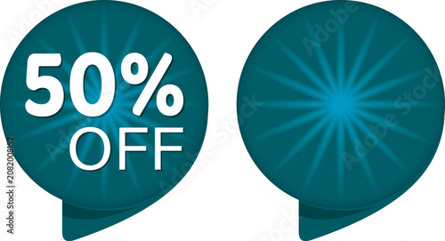 Special Offer Sale Blue Tag Isolated Vector