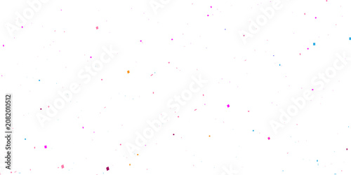 Photography colorful confetti background with vibrant blue and red pieces scattered across a