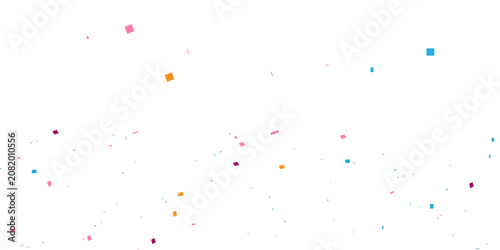 Fotografie colorful confetti background with vibrant blue and red pieces scattered across a