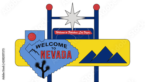 Photography Very beautiful realistic vector of a classic roadside welcome sign featuring a c