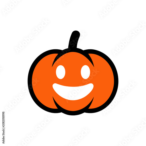 Minimal smiling Halloween character spooky cute festive cartoon isolated vector illustration
