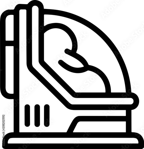 фотографія Futuristic Cryo Sleep Pod with Human Silhouette Inside