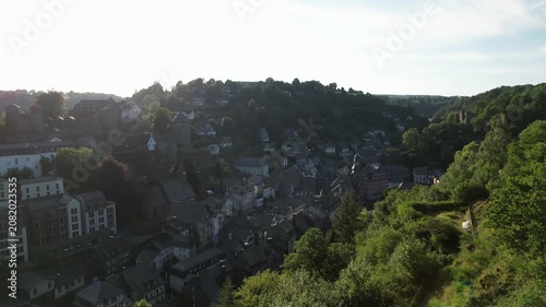 Monschau in der Eifel mit Burg und Altstadt, NRW