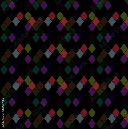 DESCRIPTION
A modern and eye-catching abstract background featuring colourful diamond-shaped geometric elements on a deep black background. The vibrant glowing colours create a strong contrast against