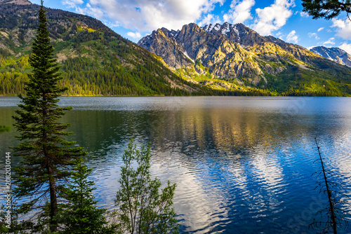 Grand Teton Mountains Reflecting in Jenny Lake