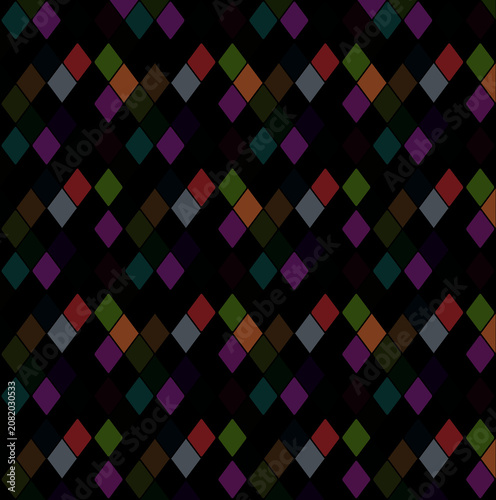 DESCRIPTION
A modern and eye-catching abstract background featuring colourful diamond-shaped geometric elements on a deep black background. The vibrant glowing colours create a strong contrast against