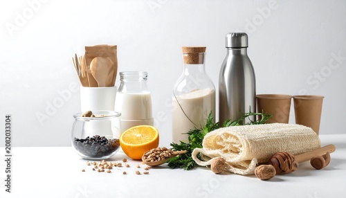 Natural ingredients and eco friendly packaging for healthy lifestyles