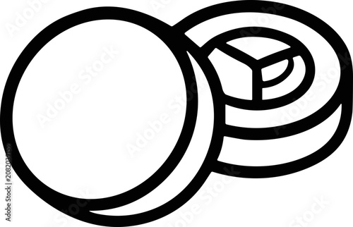 Valokuva Abstract infinity symbol, looping shape, modern design, simple logo