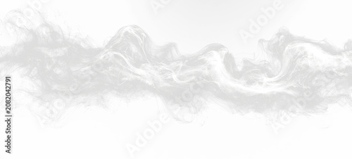 Abstract grayscale image of wispy, swirling, cloudy forms. Suggests smoke or gaseous matter
